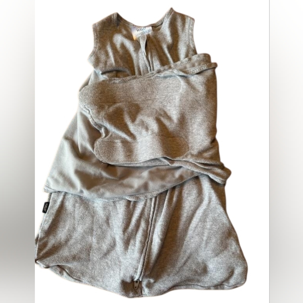 HALO SleepSack Swaddle NB 0-3 Months Gray Sleep Sack